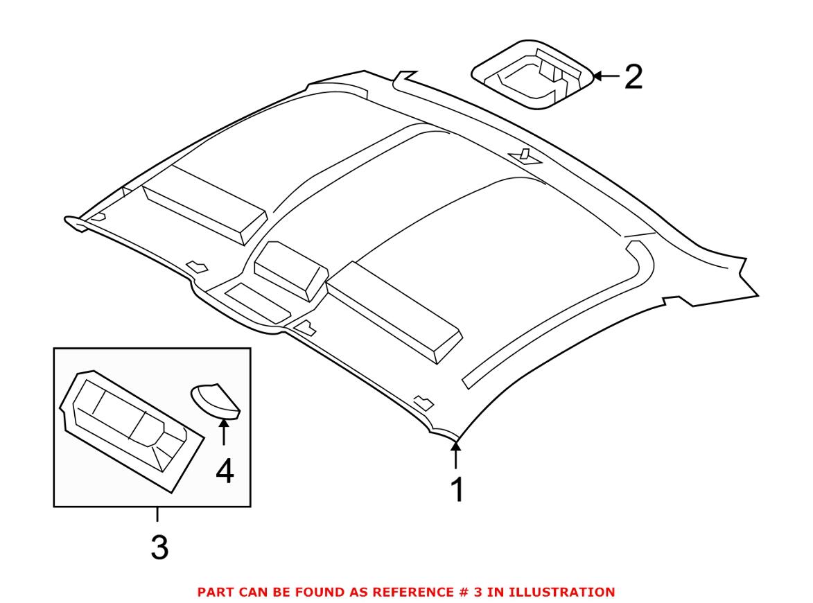 BMW Reading Light - Front (Center) 63316962046